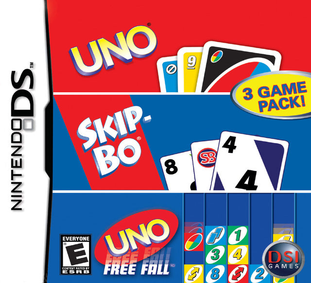 Uno, SkipBo, Uno Freefall - ds