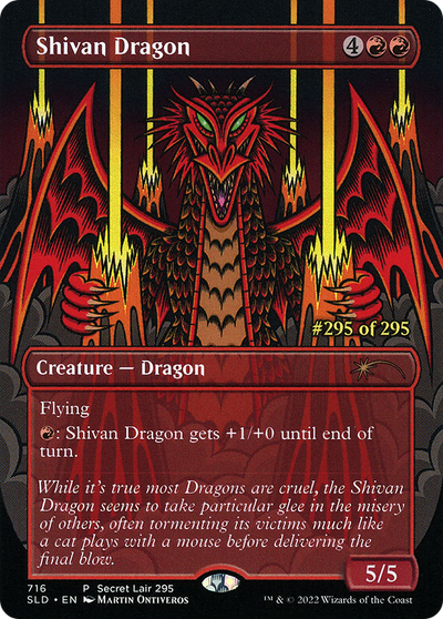 Shivan Dragon (Serialized) [Secret Lair Drop Promos]