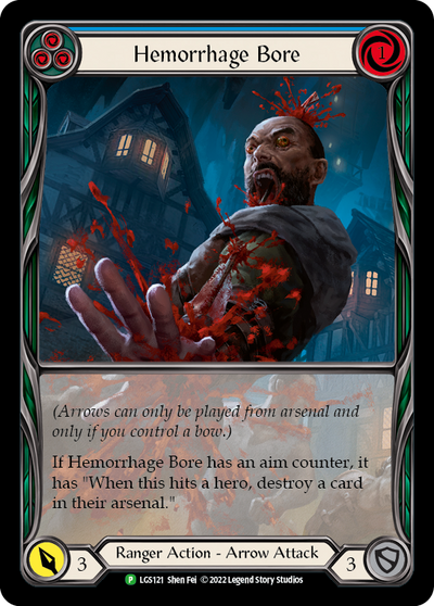 Hemorrhage Bore (Blue) [LGS121] (Promo)  Rainbow Foil