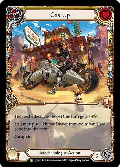 Gas Up (Yellow) [LGS203] (Promo)  Rainbow Foil