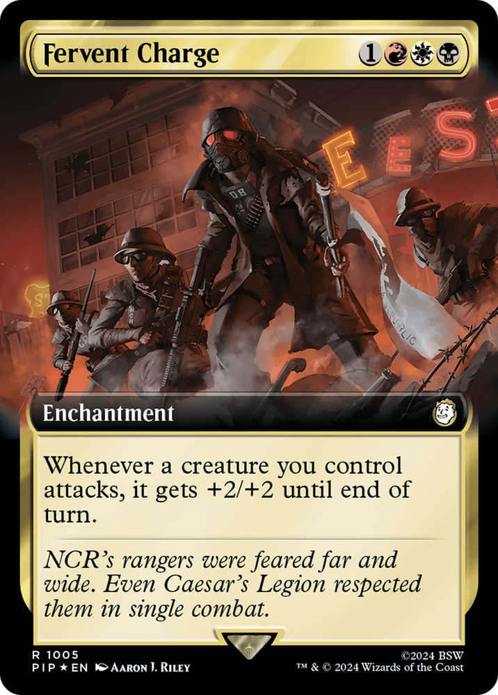 Fervent Charge (Extended Art) (Surge Foil) [Fallout]