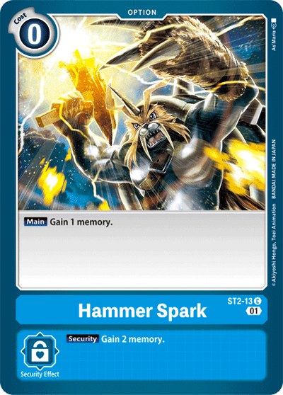 Hammer Spark [ST2-13] (Alternative Art) [Starter Deck: Ulforce Veedramon]