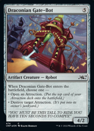Draconian Gate-Bot (Galaxy Foil) [Unfinity]