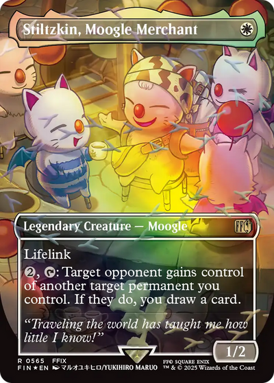 Stiltzkin, Moogle Merchant (Borderless) (Chocobo Track Foil) [FINAL FANTASY]