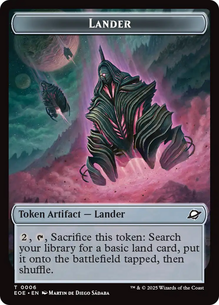 Beast (0006) // Lander Double-Sided Token [Edge of Eternities Tokens]