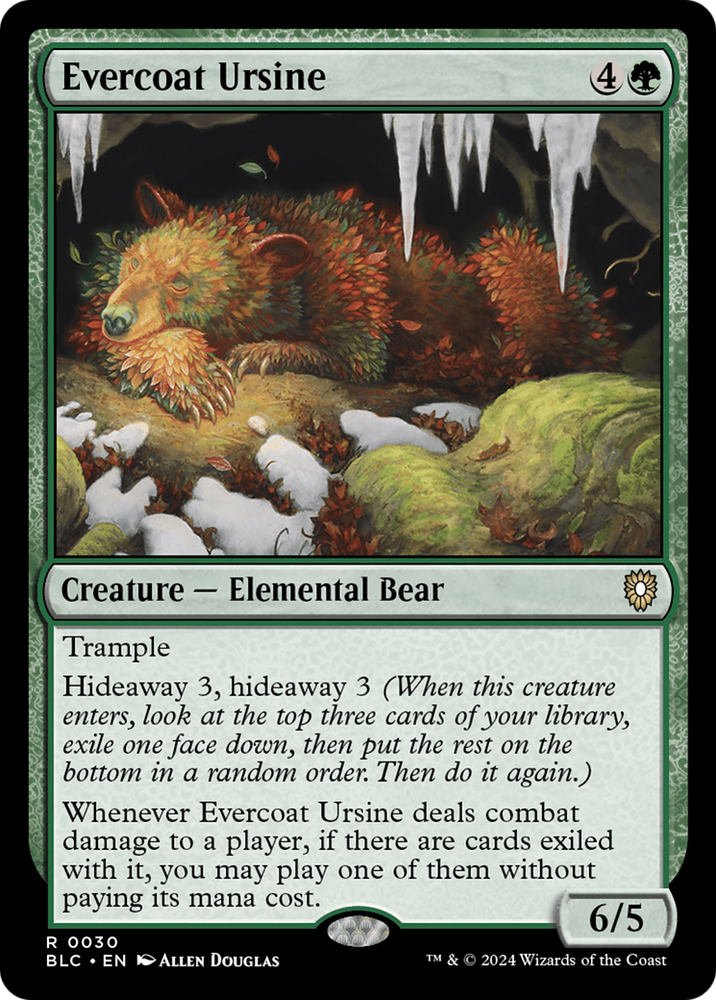 Evercoat Ursine [Bloomburrow Commander]