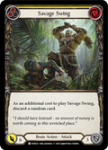 Savage Swing (Yellow) [U-WTR021] (Welcome to Rathe Unlimited)  Unlimited Rainbow Foil