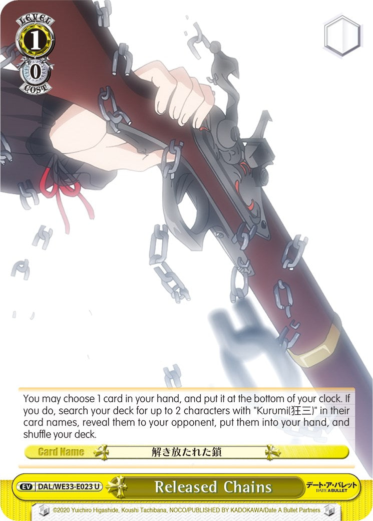 Released Chains (DAL/WE33-E023 U) (Parallel Foil) [Date A Bullet]