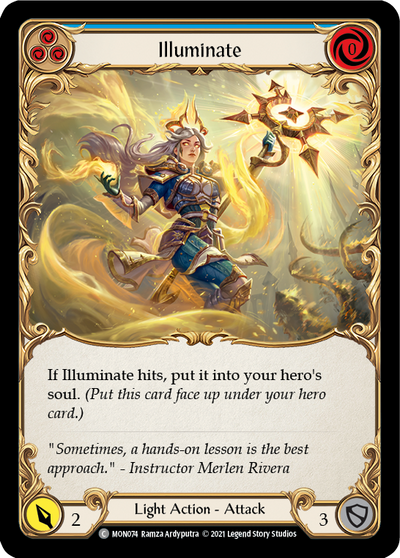 Illuminate (Blue) [MON074-RF] (Monarch)  1st Edition Rainbow Foil