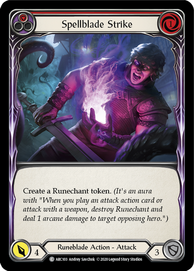 Spellblade Strike (Red) [U-ARC103] (Arcane Rising Unlimited)  Unlimited Normal