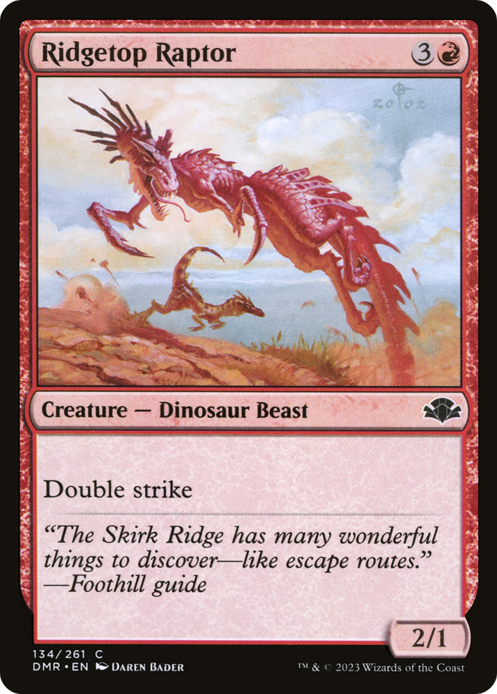 Ridgetop Raptor [Dominaria Remastered]