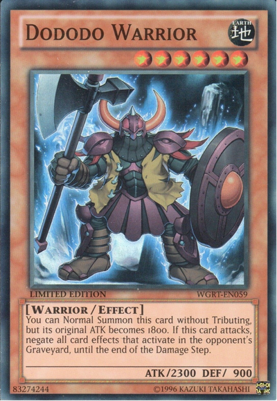 Dododo Warrior [WGRT-EN059] Super Rare