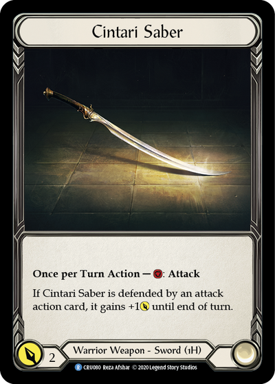 Cintari Saber [CRU080] (Crucible of War)  1st Edition Normal