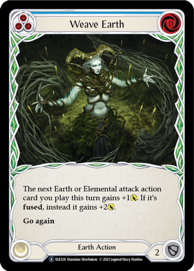 Weave Earth (Blue) [U-ELE124] (Tales of Aria Unlimited)  Unlimited Normal