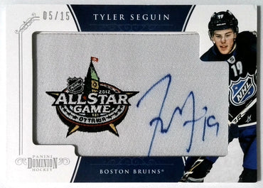 2011  Panini Dominion #5 Tyler Seguin All-Star Embroidered Patch Auto MANU, SN15