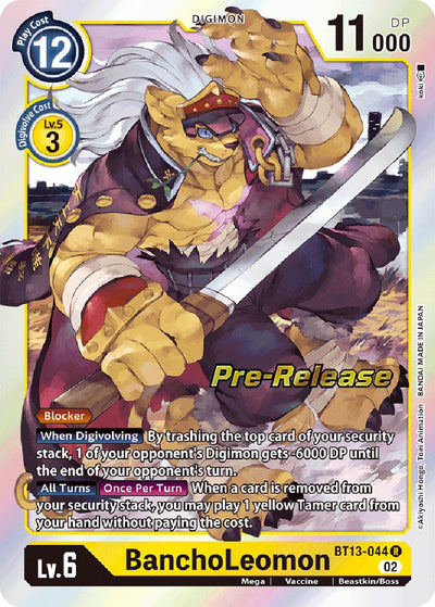BanchoLeomon [BT13-044] [Versus Royal Knight Booster Pre-Release Cards]