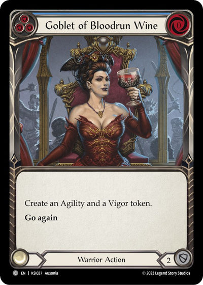 Goblet of Bloodrun Wine (Blue) [KSI027] (Heavy Hitters Kassai Blitz Deck)