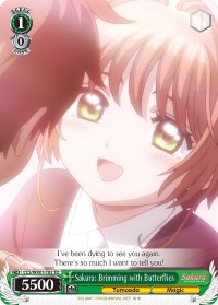 Sakura: Brimming with Butterflies (CCS/WX01-T02 TD) [Cardcaptor Sakura: Clear Card]