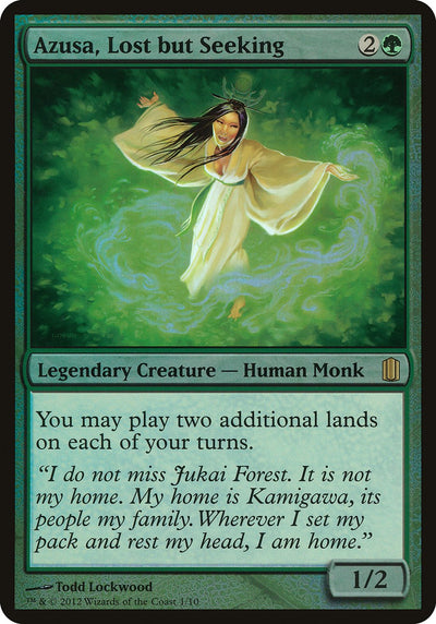 Azusa, Lost but Seeking (Oversized) [Commander's Arsenal Oversized]