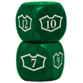 Ultra PRO: Loyalty Dice Set - 22MM Deluxe with 7-12 (Forest)