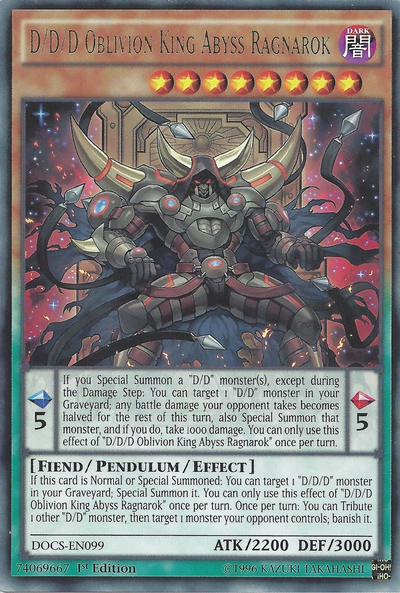 D/D/D Oblivion King Abyss Ragnarok [DOCS-EN099] Rare