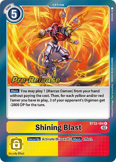 Shining Blast [BT12-104] [Across Time Pre-Release Cards]