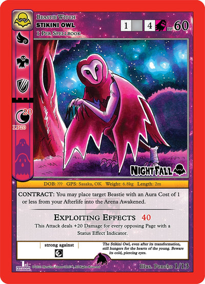 Stikini Owl [Cryptid Nation: Nightfall First Edition Tribal Theme Decks]