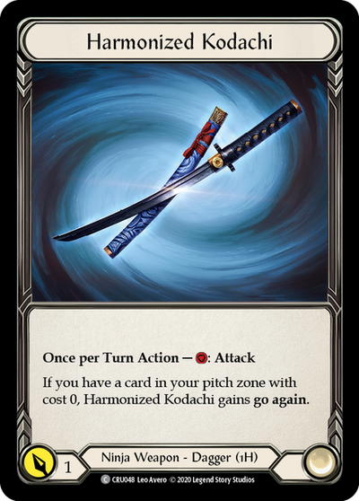 Harmonized Kodachi [U-CRU048] (Crucible of War Unlimited)  Unlimited Rainbow Foil