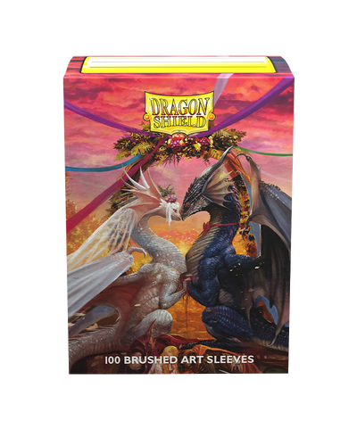 Dragon Shield: Standard 100ct Brushed Art Sleeves - Valentine Dragons (2023)