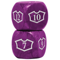 Ultra PRO: Loyalty Dice Set - 22MM Deluxe with 7-12 (Swamp)