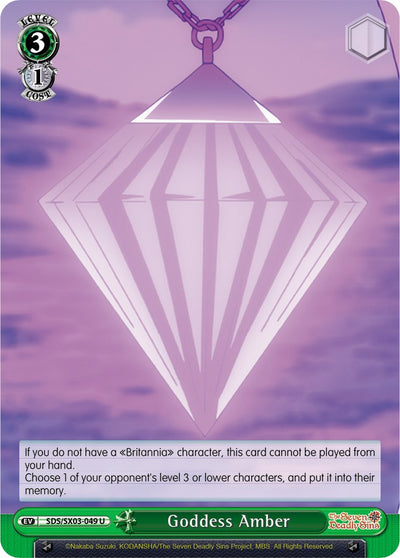 Goddess Amber (SDS/SX03-049 U) [The Seven Deadly Sins]