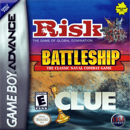 Battleship, Risk, Clue - gba