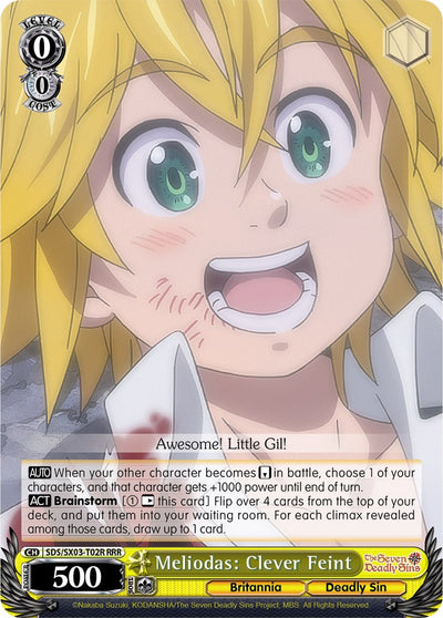 Meliodas: Clever Feint (SDS/SX03-T02R RRR) [The Seven Deadly Sins]