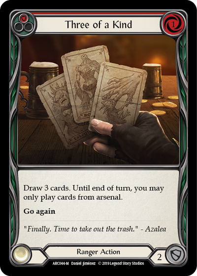Three of a Kind [ARC044-M] (Arcane Rising)  1st Edition Normal