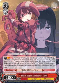 "Beloved Weapons Don't Betray" LLENN (GGO/S59-E040 R) [Gun Gale Online]