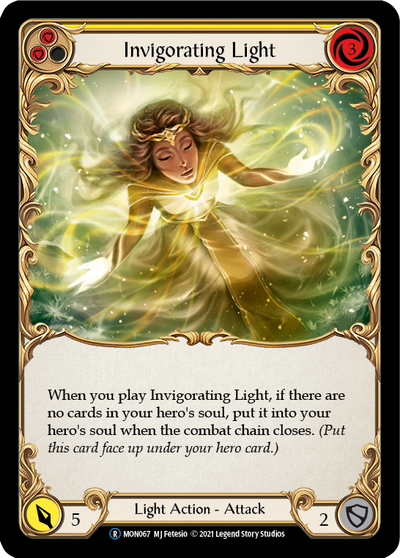 Invigorating Light (Yellow) [U-MON067-RF] (Monarch Unlimited)  Unlimited Rainbow Foil