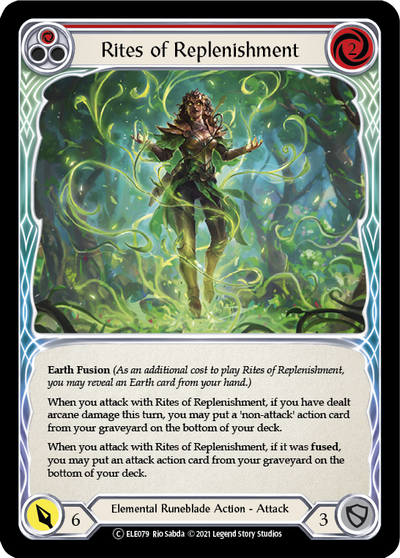 Rites of Replenishment (Red) [U-ELE079] (Tales of Aria Unlimited)  Unlimited Rainbow Foil