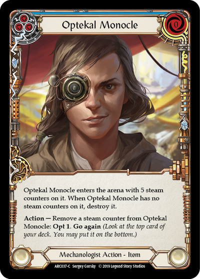 Optekal Monocle [ARC037-C] (Arcane Rising)  1st Edition Normal