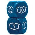 Ultra PRO: Loyalty Dice Set - 22MM Deluxe with 7-12 (Island)