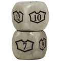 Ultra PRO: Loyalty Dice Set - 22MM Deluxe with 7-12 (Plains)