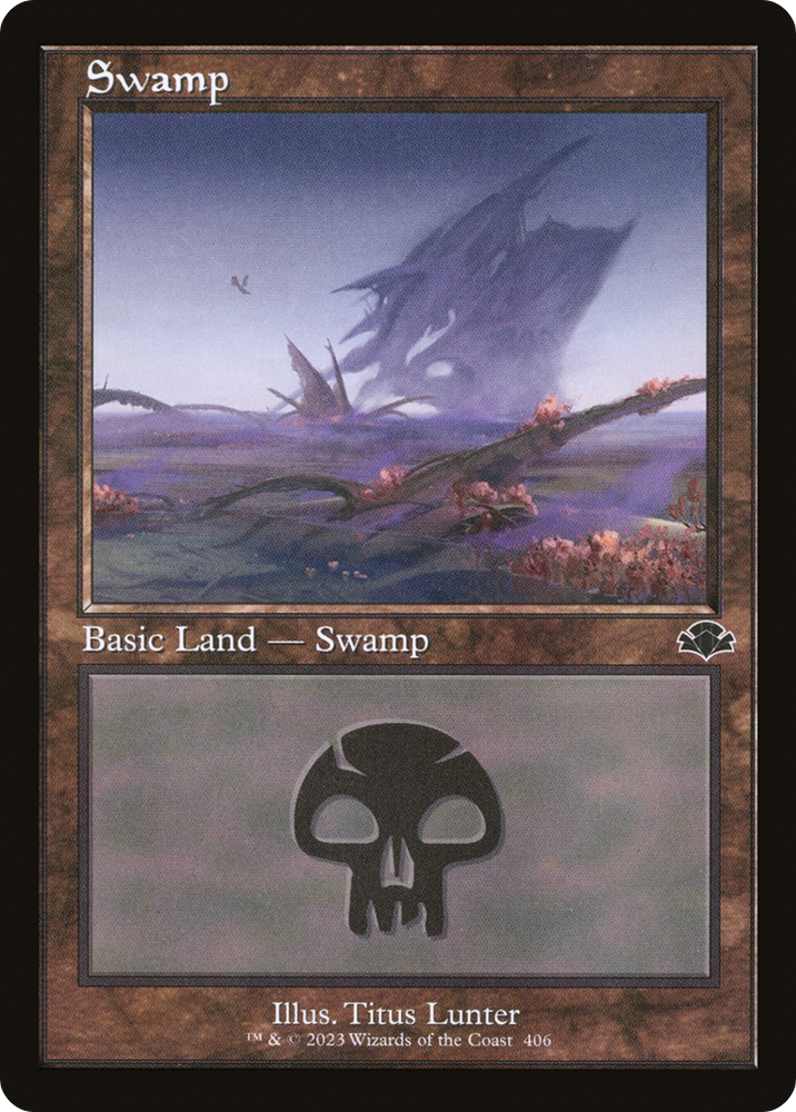 Swamp (406) (Retro) [Dominaria Remastered]